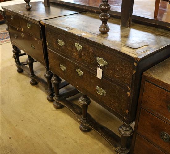 Two 18th century side cabinets